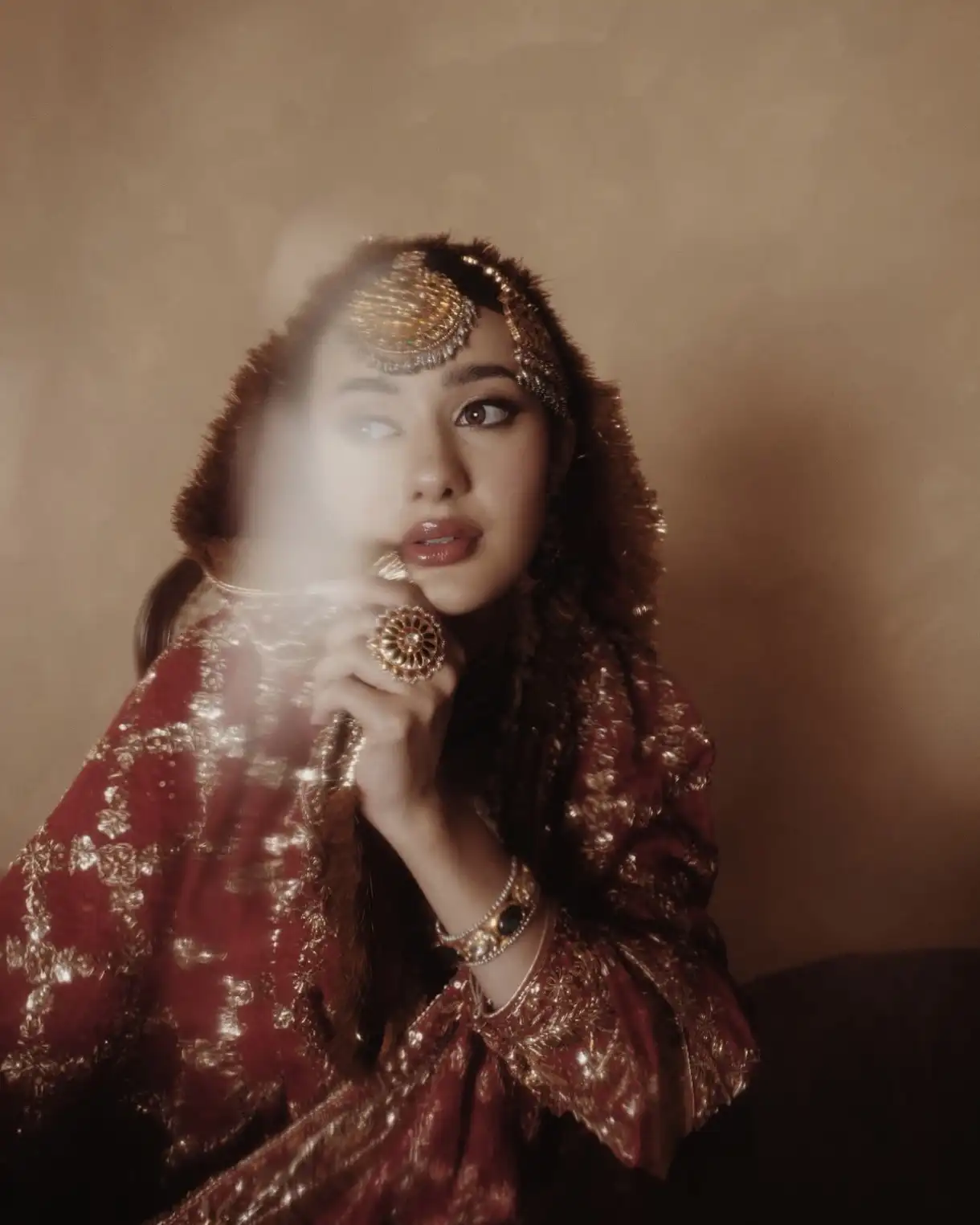 Bridal campaign editorial frame