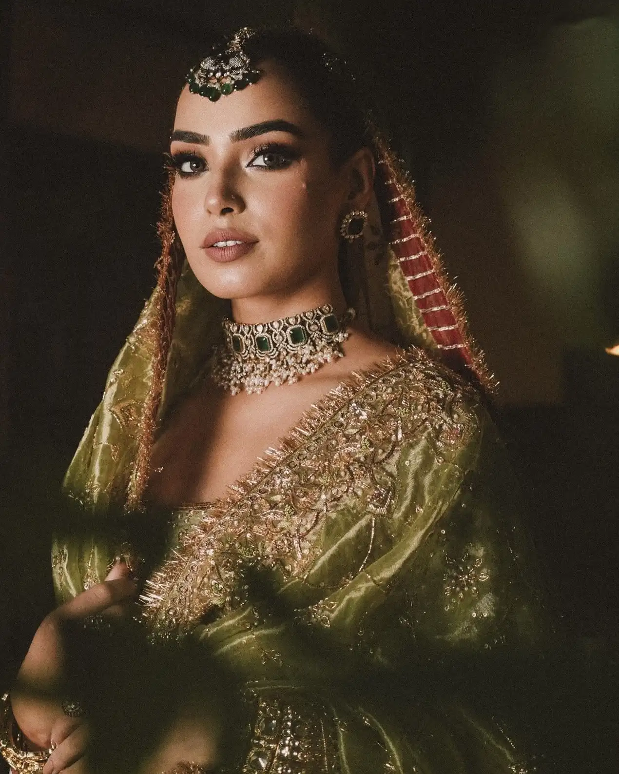 Editorial bridal photography portrait