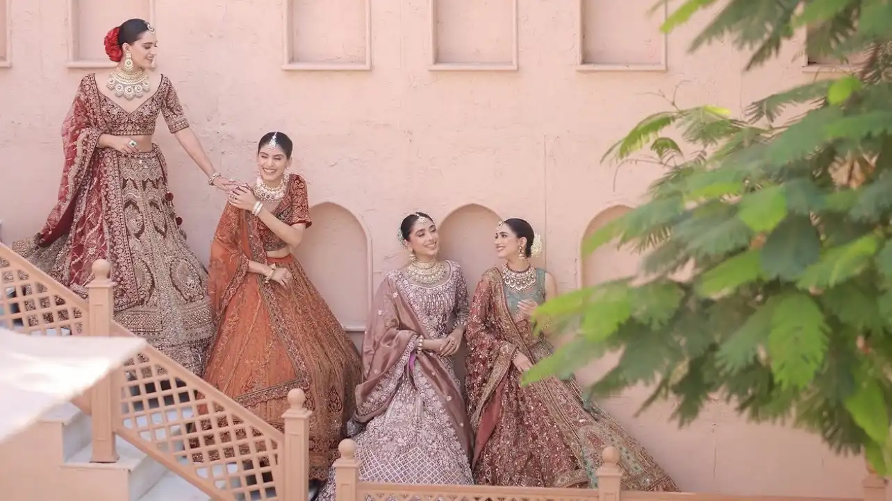 Cinematic bridal campaign landscape